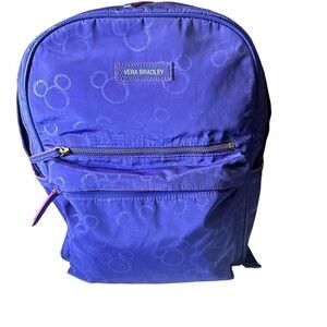 Vera Bradley Mickey Mouse Poly Backpack Travel Disney Purple s-l400.jpg main image 4